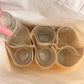 Heavy Cotton Canvas Market Shopping Tote With Dividers for Glassware