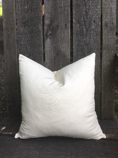 18" cotton pillow cover blank with zipper