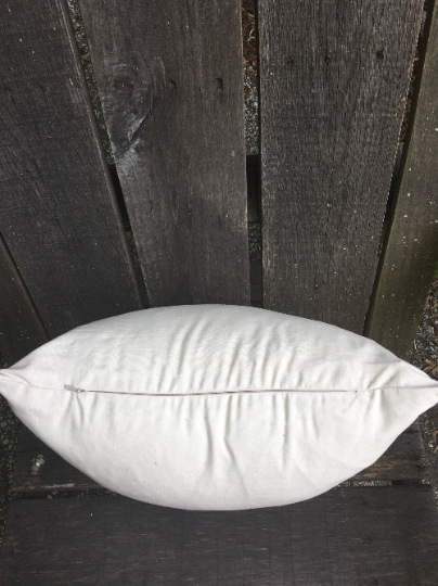 18" cotton pillow cover blank with zipper