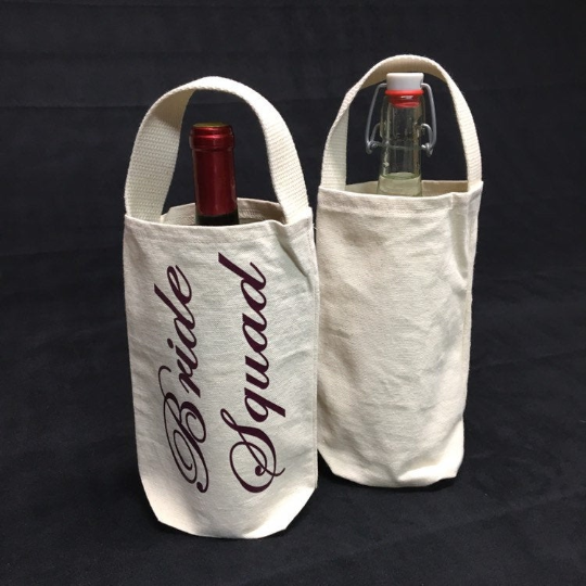 Sustainable Canvas Wine Tote Blank