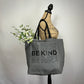 Be Kind Sustainable Eco Friendly Grocery Shopping Tote Bag with Pocket
