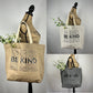 Be Kind Sustainable Eco Friendly Grocery Shopping Tote Bag with Pocket