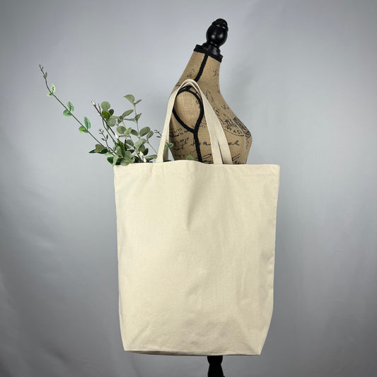 XL Sustainable Cotton Canvas Tote